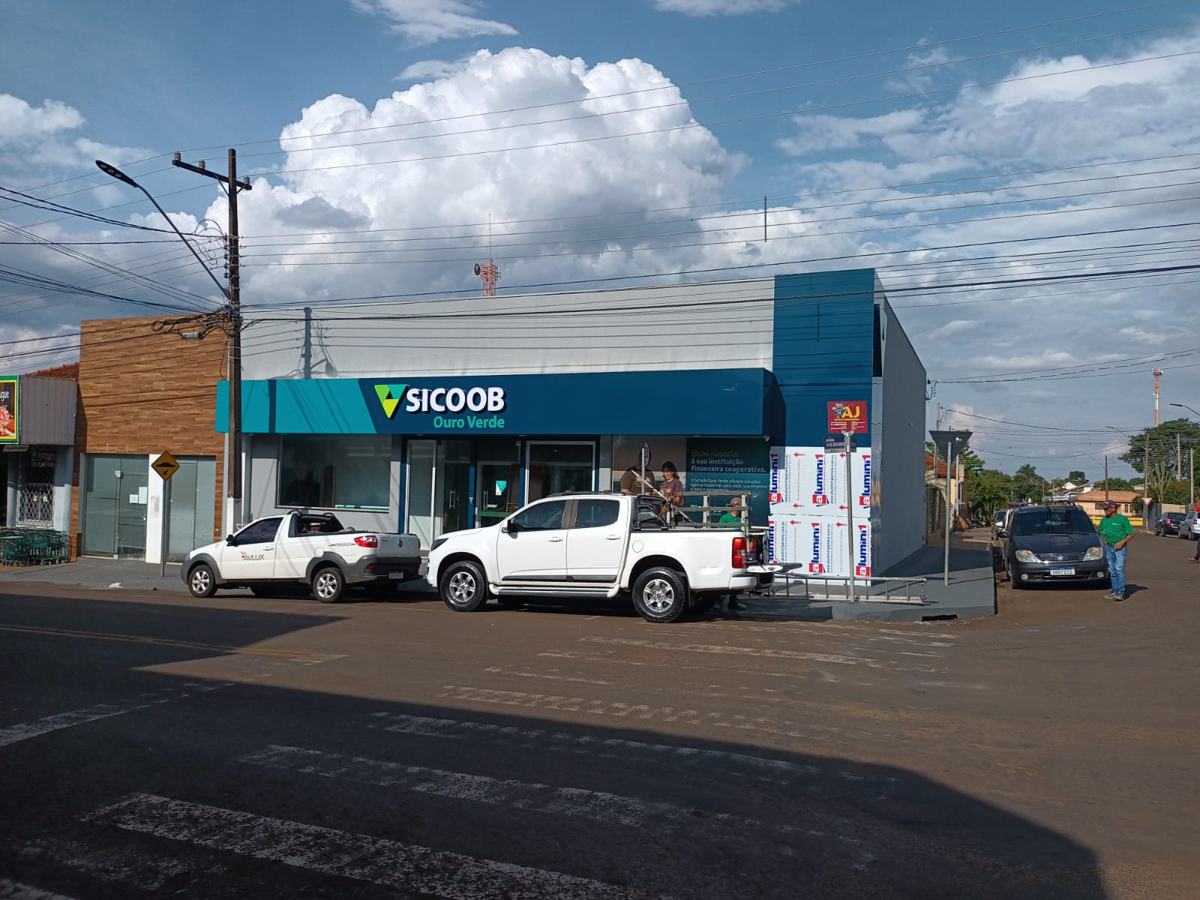 Fachada da agência Sicoob em Nova Fátima